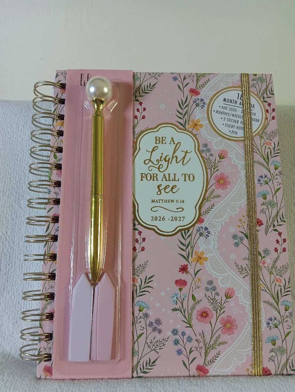 Lilagrace Floral Monthly-Weekly Planner